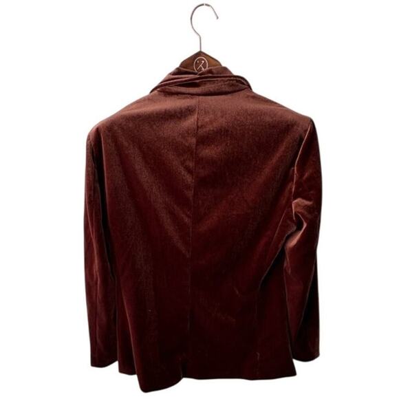 NWT Manley Brown Velvet Men's Blazer - M Retro & Sophisticated Look $250 - Picture 5 of 8